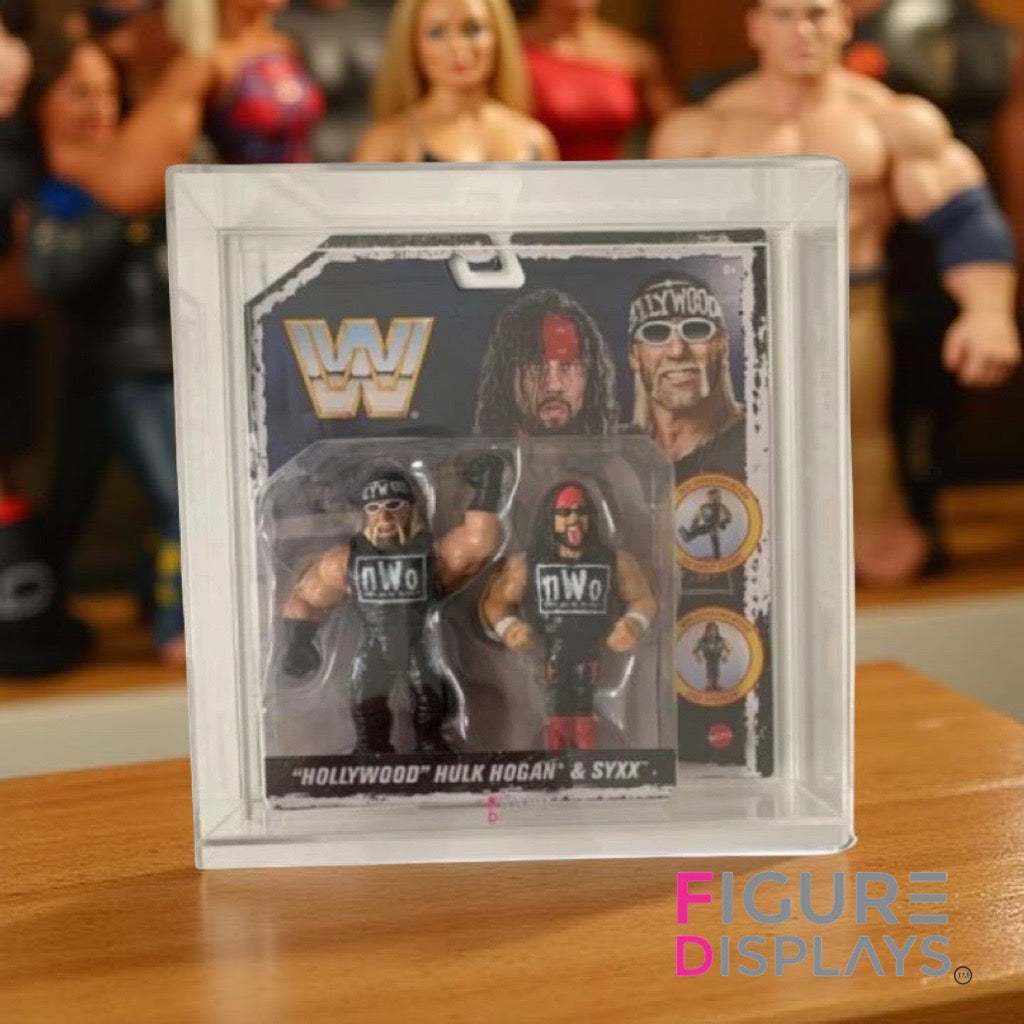 Premium Epic Chella Toys Acrylic Display Case Tag Team Wrestling Acrylic Display Wrestling