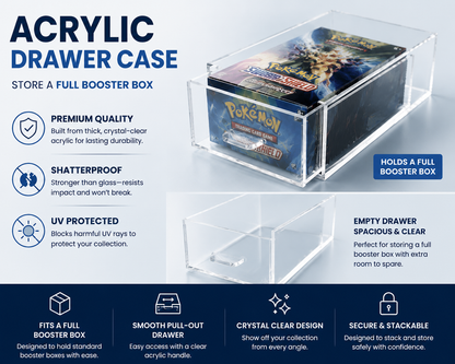 POKÉMON BOOSTER PACK TRAY – ACRYLIC CASE