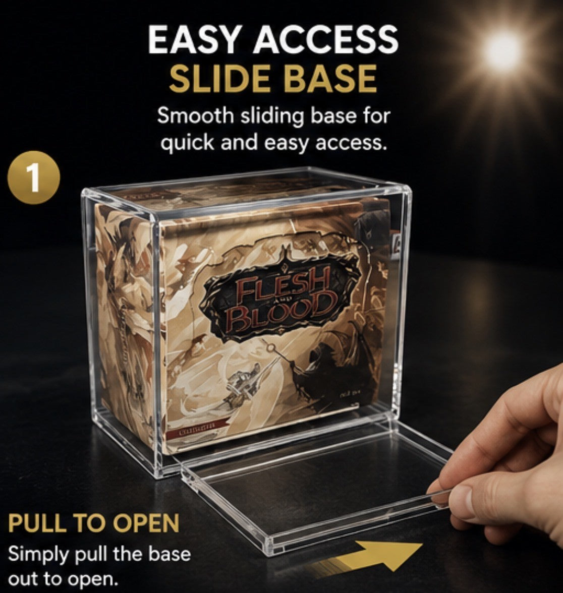 Premium Flesh And Blood Booster Box Acrylic Display Case