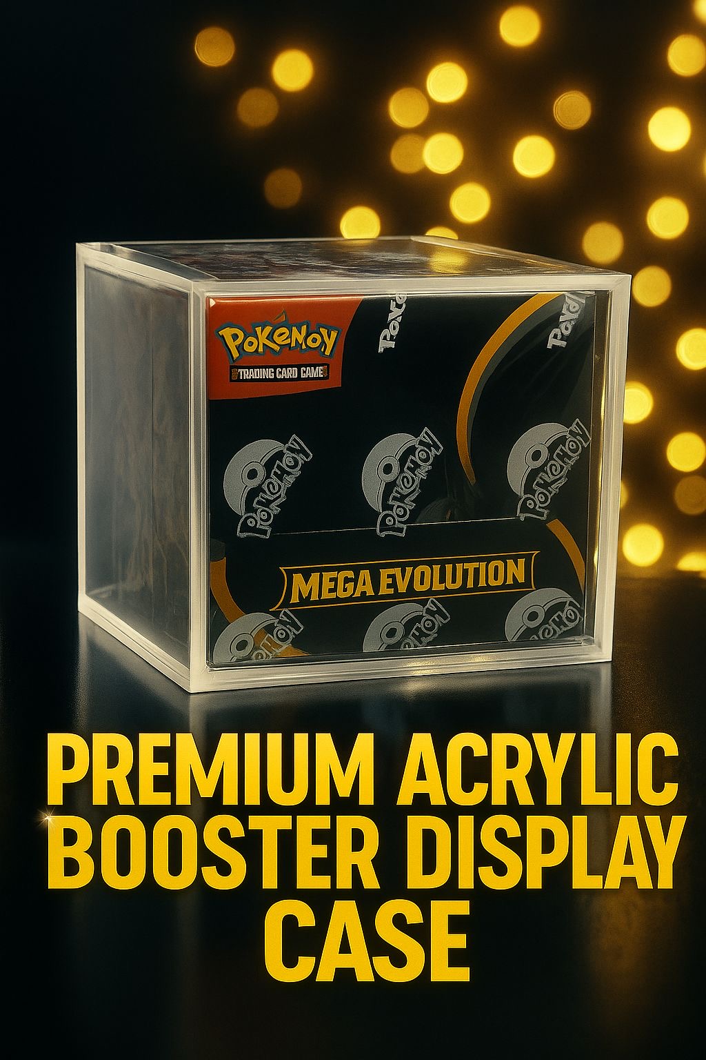 Premium Acrylic pokémon Booster Box Display Case TCG