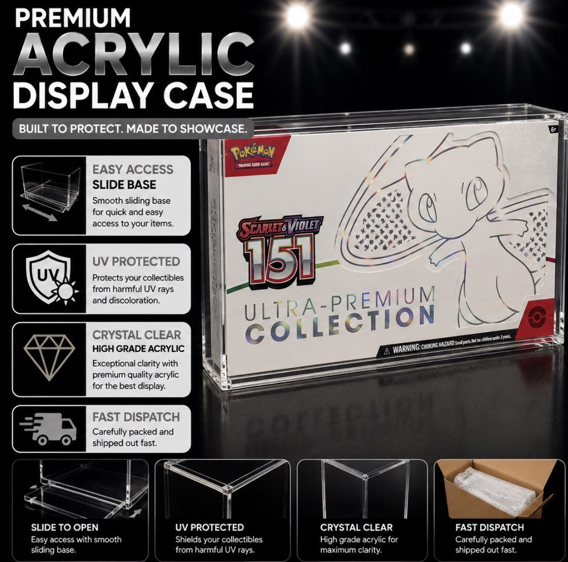 Pokémon Ultra Premium151 Acrylic Display Case