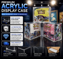 Premium Acrylic pokémon Booster Box Display Case TCG