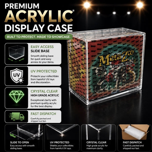 Premium Meta Zoo Acrylic Display Case Booster Box