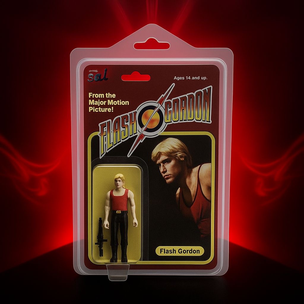 Blister Flash Gordon Display Case Reaction Super7 Figures