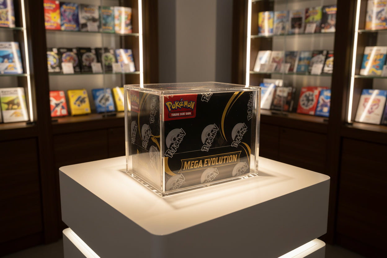 Premium Acrylic pokémon Booster Box Display Case TCG