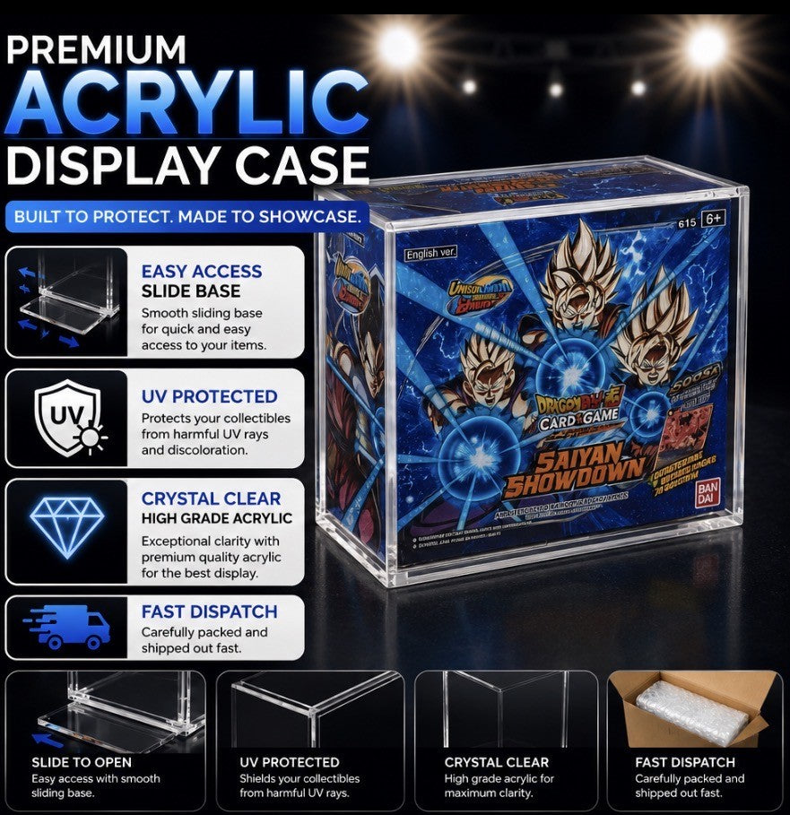 Premium Acrylic Dragon Ball Display Case Booster Box