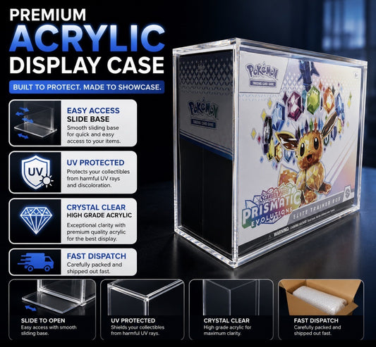 Premium Pokémon ETB Acrylic Display Case