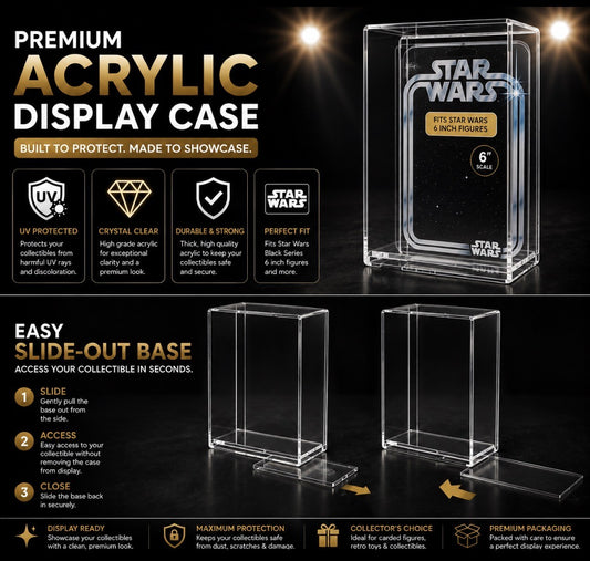 Star Wars Carded 6inch Acrylic Display case